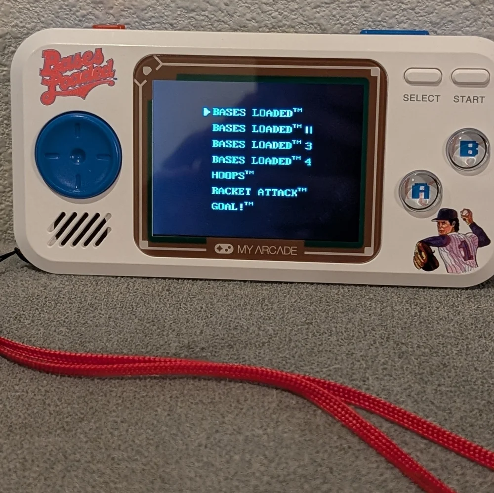 My Arcade Bases Loaded Portable Handheld Game Player EUC Working Condition